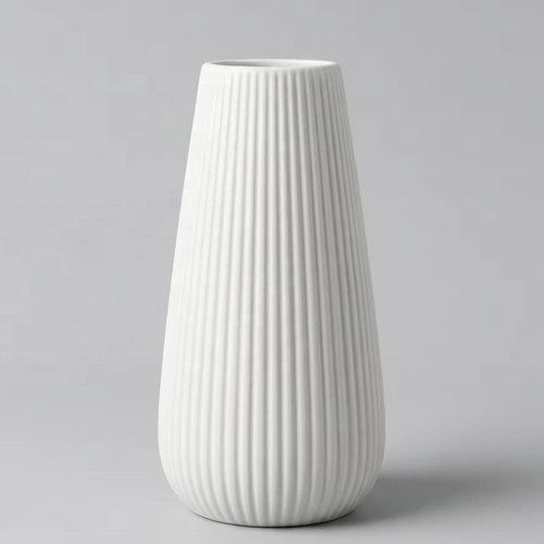 Tall luxury white ceramic vase - tall,