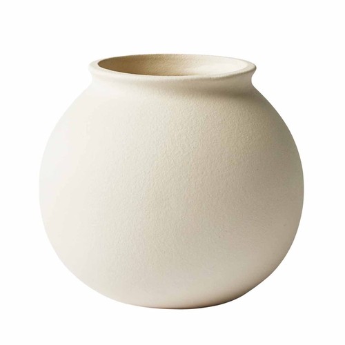 Matte ceramic round vase - matte,