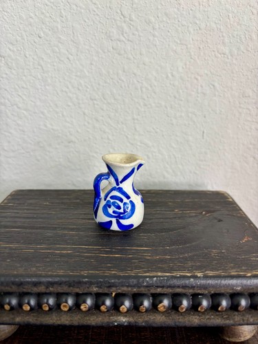 Miniature blue white - miniature, &