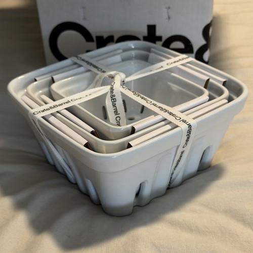 Crate barrel white ceramic - &,