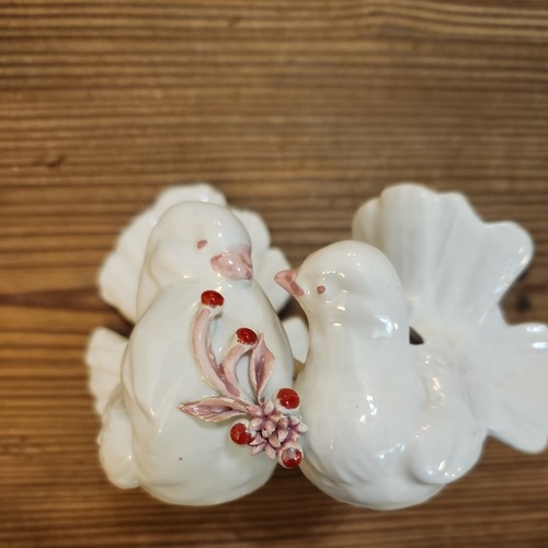 Vintage ceramic white dove - ceramic,