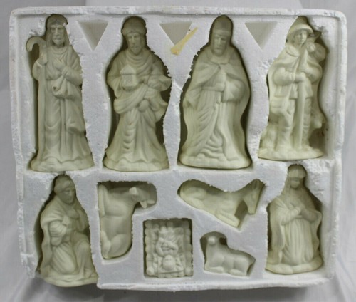 Nativity white ceramic - nativity,
