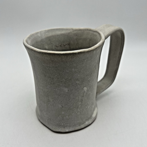 Handmade white ceramic coffee - white,