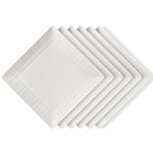 Square dinner plates - set, of