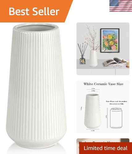 White ceramic vase small cute - ceramic,